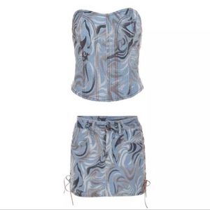 Sale Y2k set street wear iean